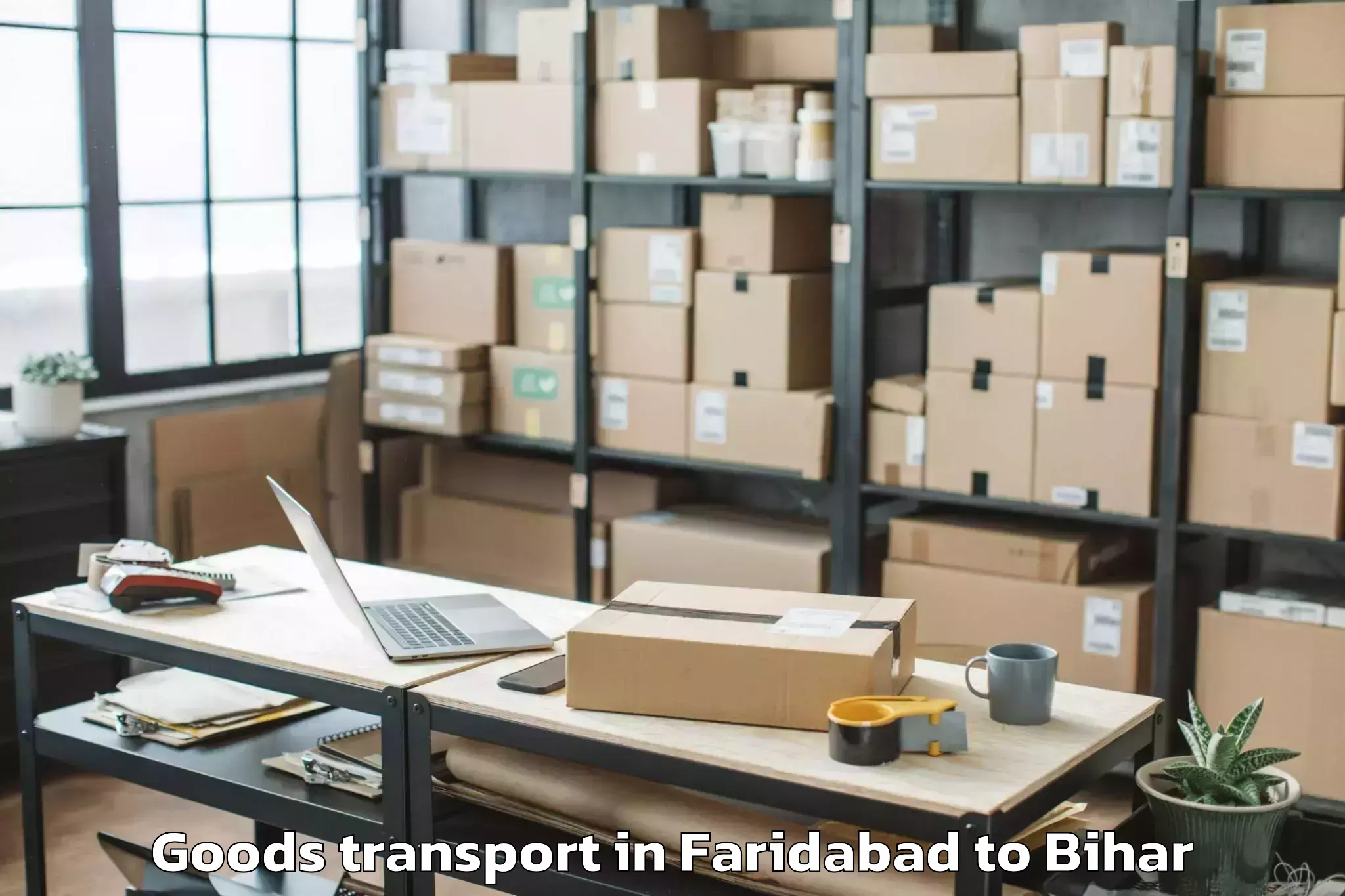 Faridabad to Warisnagar Goods Transport Booking